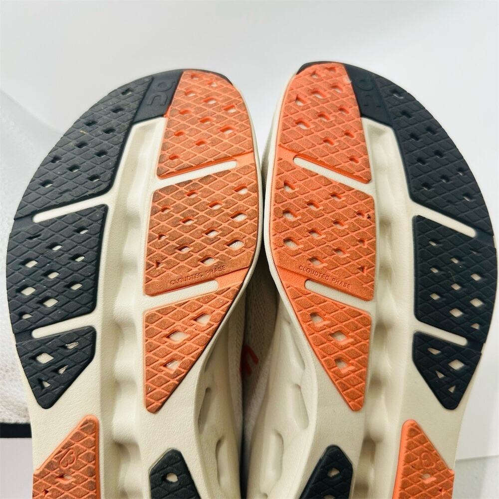 On Running Cloudnova Form 2 Sneakers Beige/White Orange Shoes | Men's Size 9.5 - Picture 10 of 11